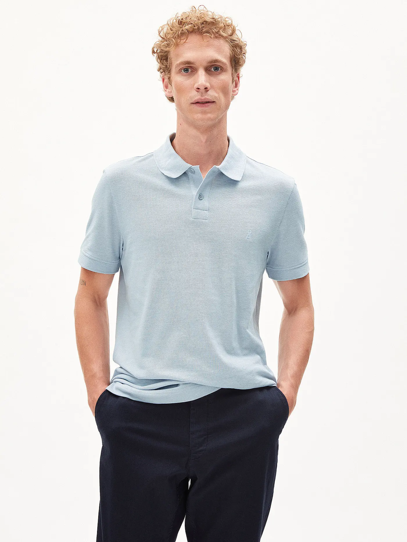 ARMEDANGELS | Poloshirt FIBRAA | hellblau